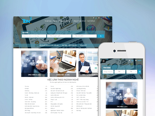 web tuyển dụng - Hệ thống sàn dự án website