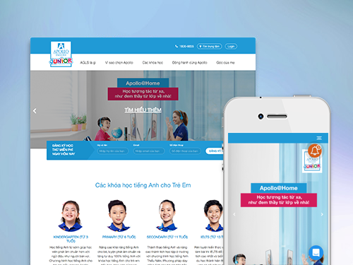 Web trung tâm tiếng anh - THEME STORE THIETKEWEBUYTIN.VN