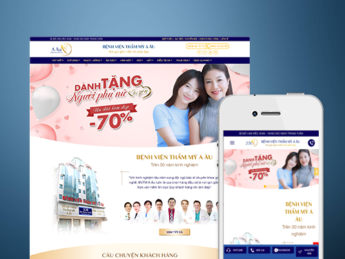 SPA ( MẪU 4 ) - Hệ thống sàn dự án website