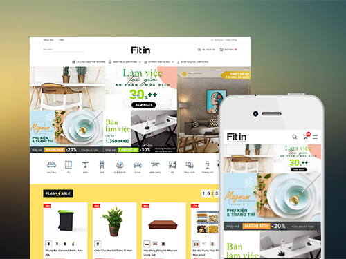 Web nội thất - Hệ thống sàn dự án website