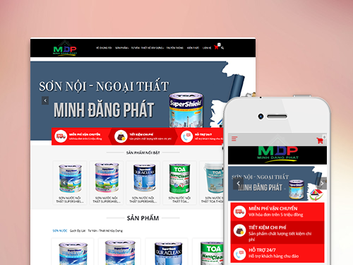 SƠN ( MẪU 4 ) - Hệ thống sàn dự án website