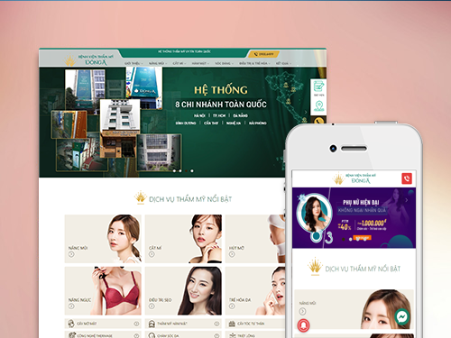 SPA ( MẪU 3 ) - Hệ thống sàn dự án website