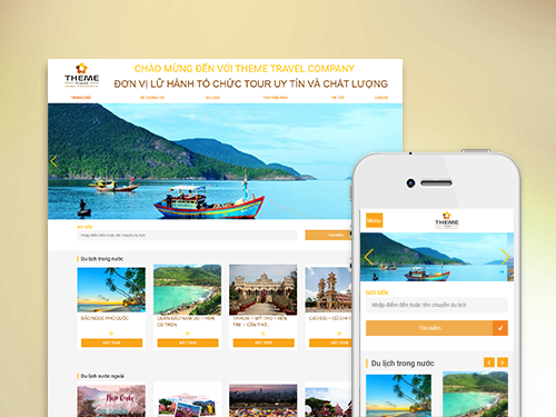 DU LỊCH ( MẪU 2 ) - Hệ thống sàn dự án website