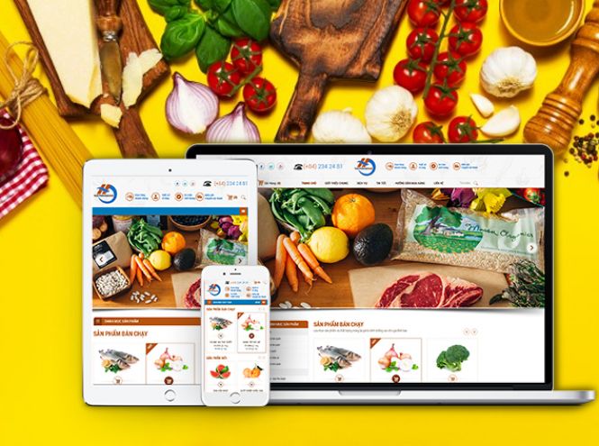Thiết kế website thực phẩm sạch tại Tphcm